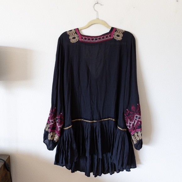 Free People Wild One Embroidered Peasant Dress - Picture 3 of 5